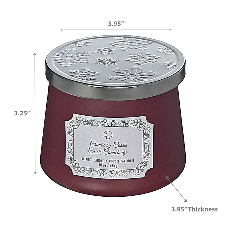 Christmas 10.5Oz Taper Candle Cranberry Cassis