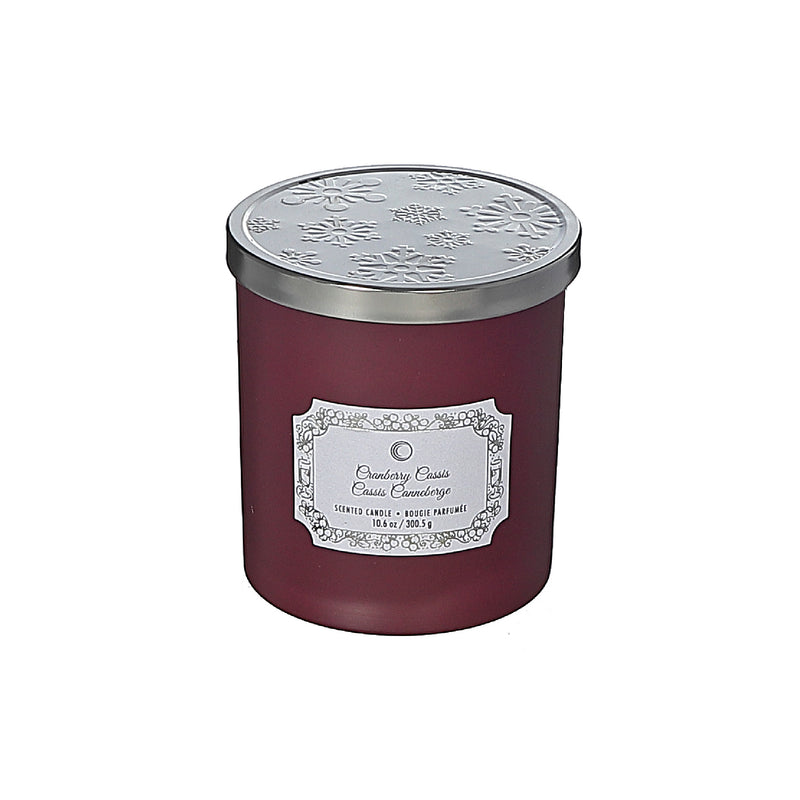 Christmas 10.5Oz Jar Candle Cranberry Cassis