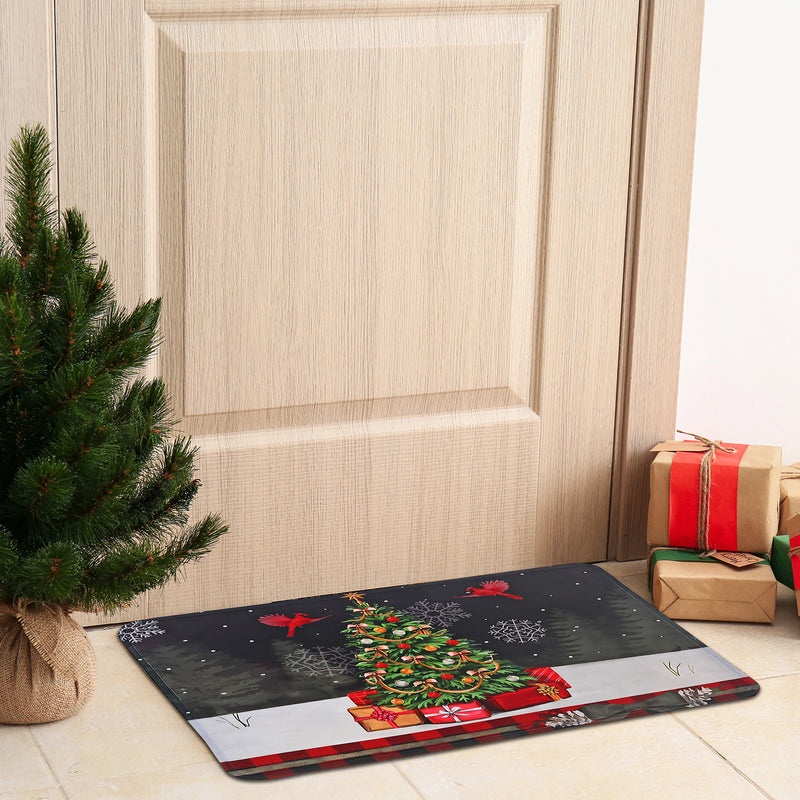 Christmas Memory Foam Mat Presents Under Tree