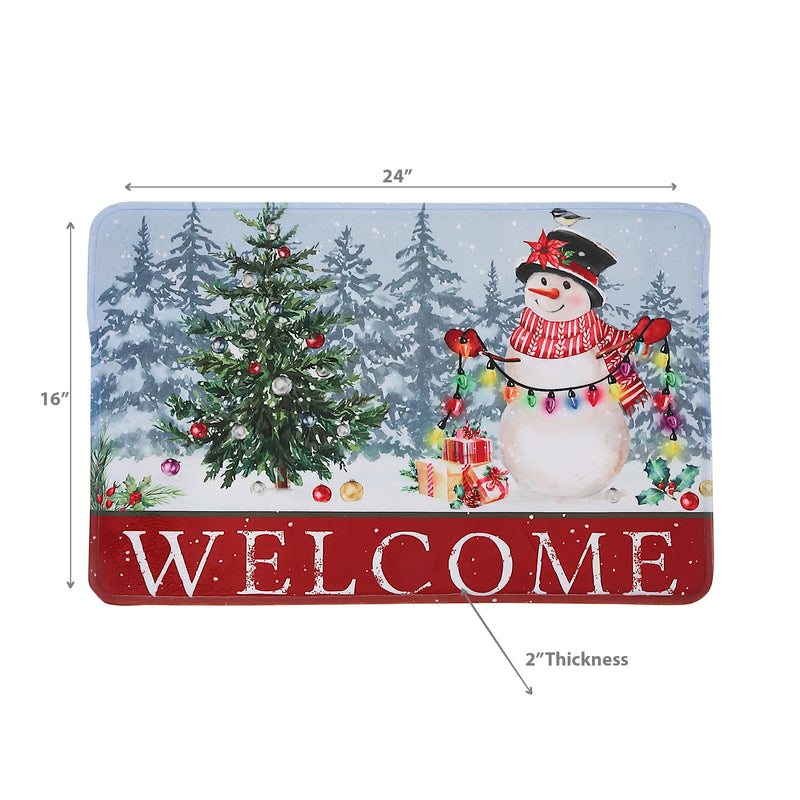 Christmas Memory Foam Mat Snowman