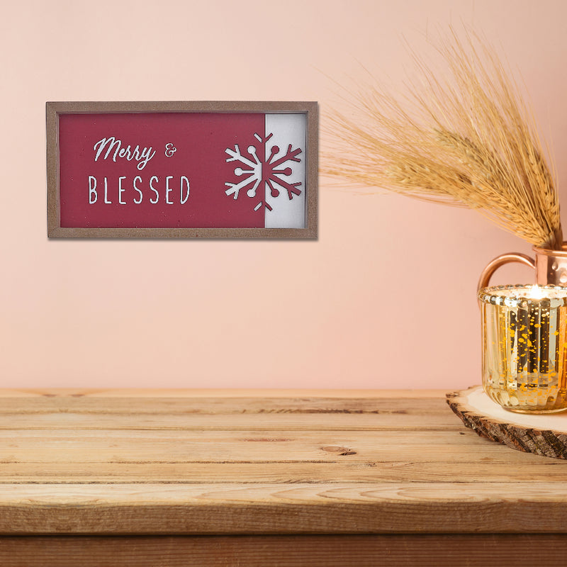 Christmas Framed Snowflake Cut Out Sign