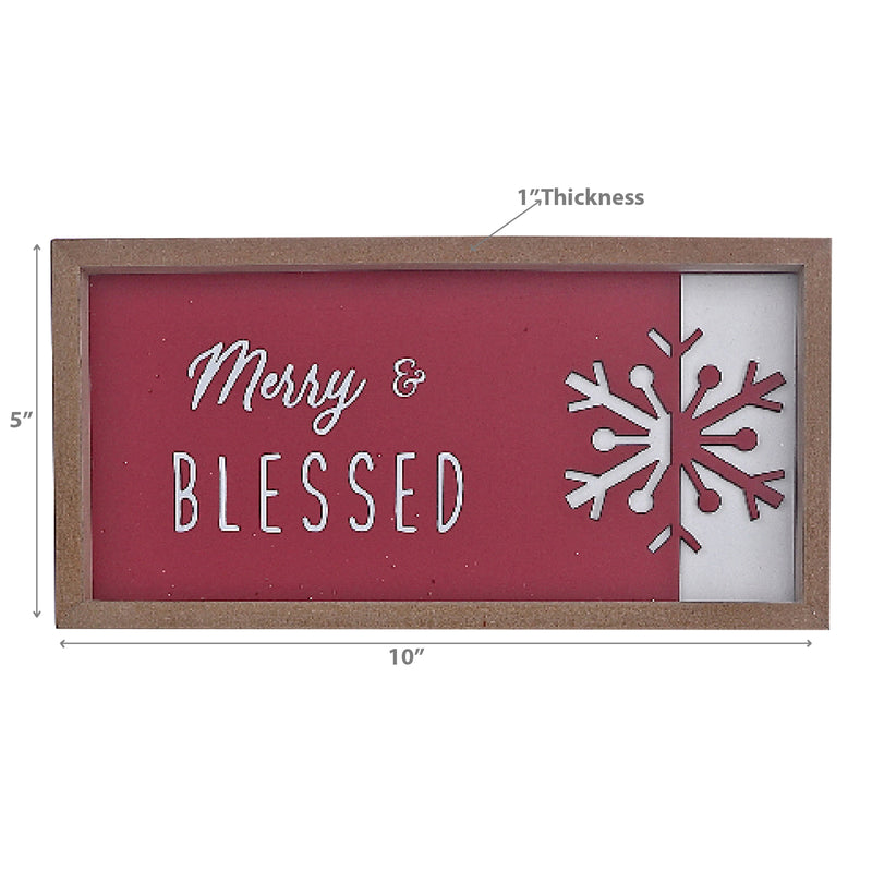 Christmas Framed Snowflake Cut Out Sign