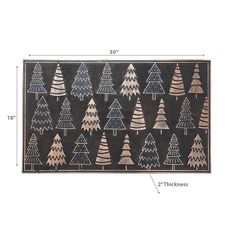 Christmas Rubber Mat Christmas Trees