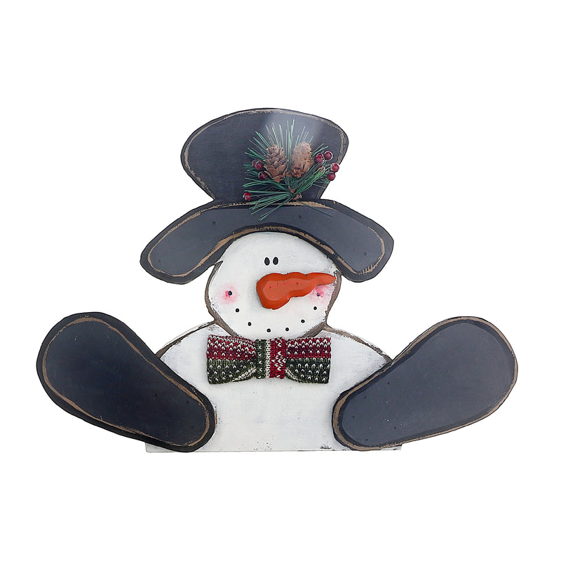 Christmas Wooden Melting Snowman Hanger