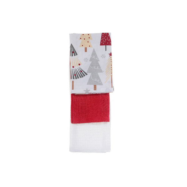 Dish Cloth (Set Of 3 Pcs) (Tree) - Set of 2