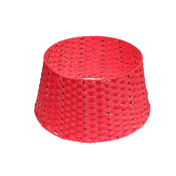 Christmas Basketweave Tree Collar Red