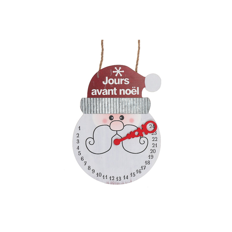 Christmas Santa Head Advent Calender French