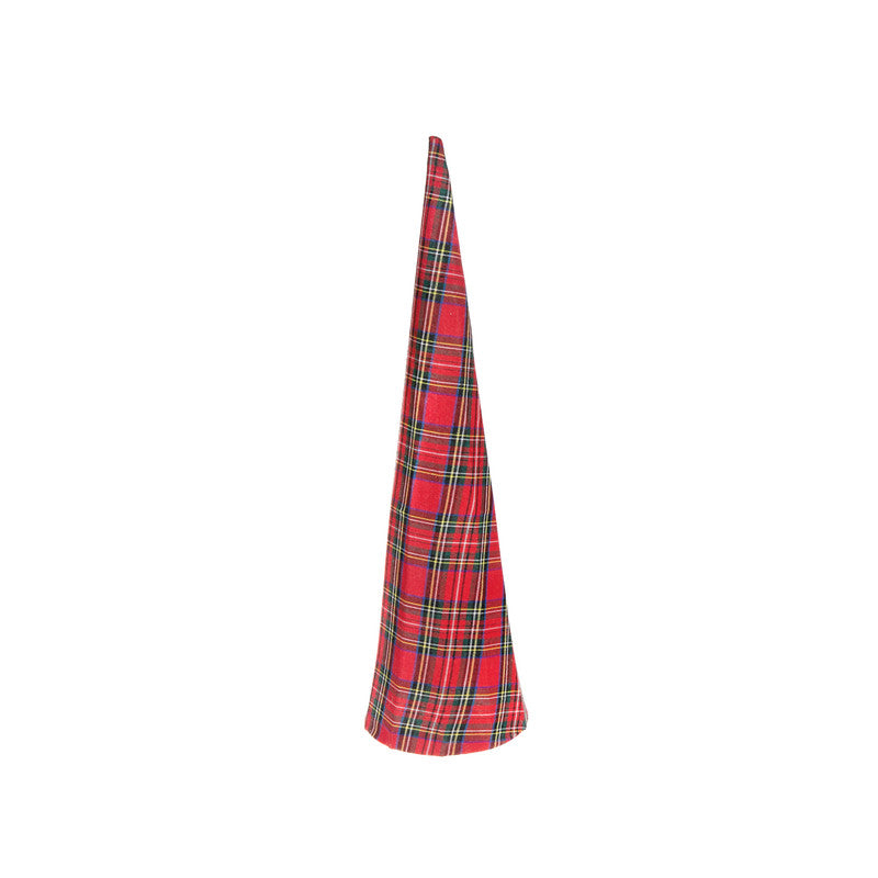 Christmas Plaid Cone Tree (M)