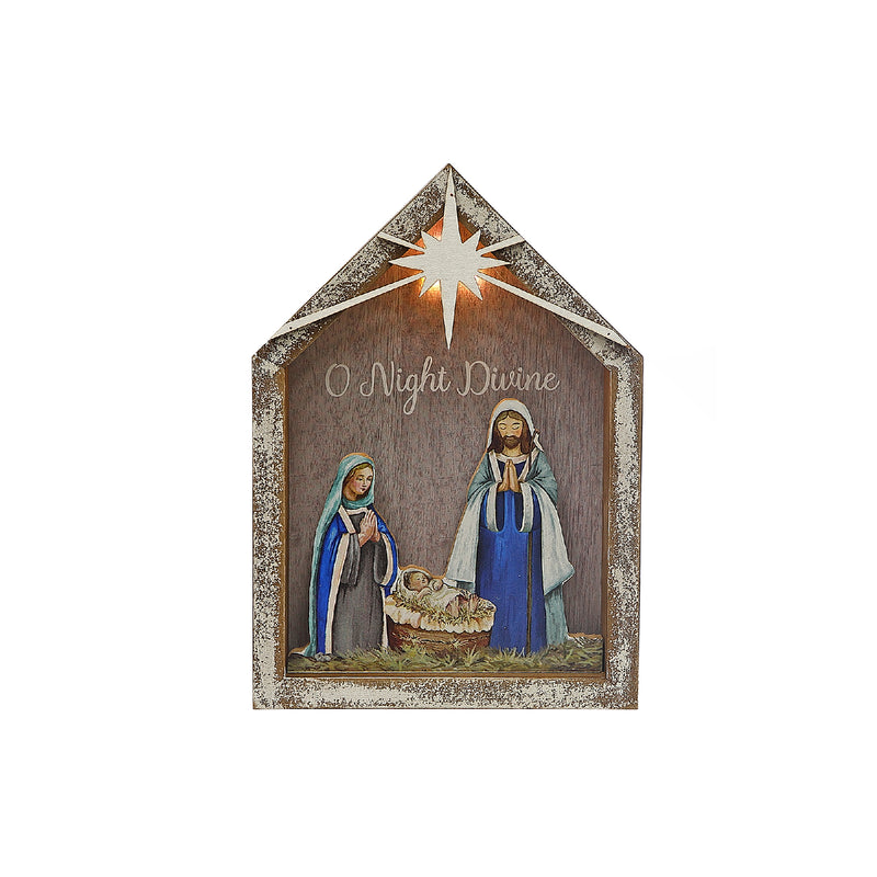 Christmas Framed Led Shadow Manger