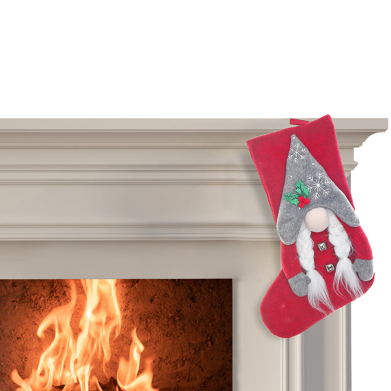 Christmas Ella The Snowflake Gnome Stocking