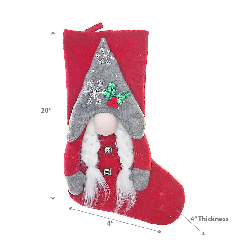 Christmas Ella The Snowflake Gnome Stocking