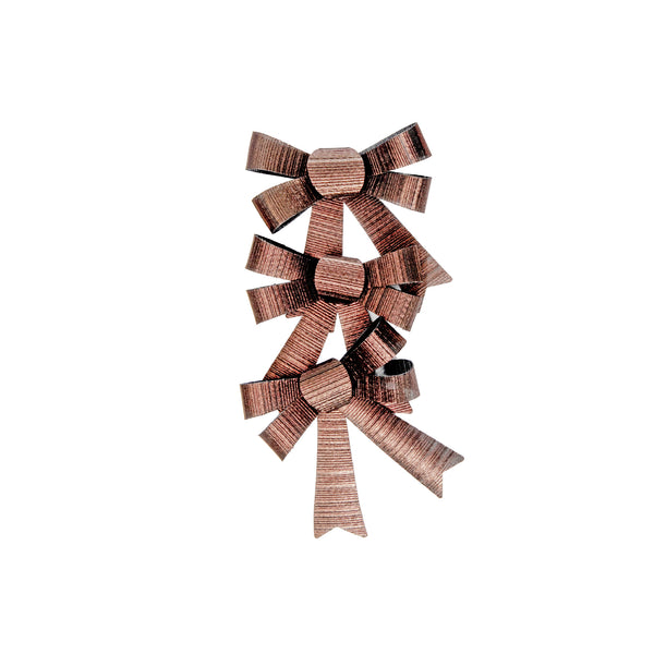 3Pc Shiny Bows (Bronze) - Set of 6