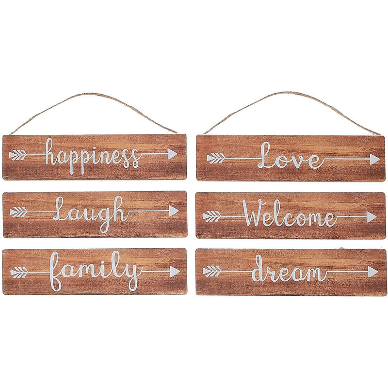 Inspirational Wood Plaques (Arrow English) (Asstd)